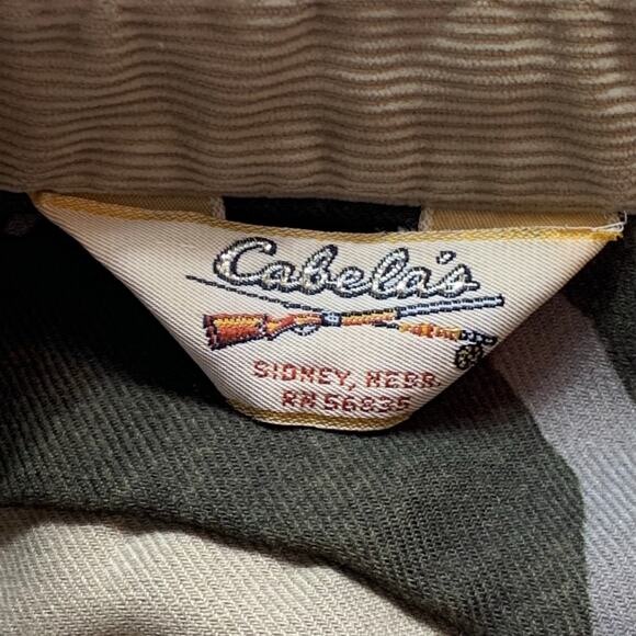 Vtg Cabelas Camo Shirt Mens L TALL USA Y2K Gorpcore Outdoor Hipster Retro - Picture 4 of 13